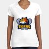 Women's Fine Jersey V-Neck Tee Thumbnail
