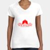 Women's Fine Jersey V-Neck Tee Thumbnail