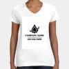 Women's Fine Jersey V-Neck Tee Thumbnail