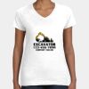 Women's Fine Jersey V-Neck Tee Thumbnail