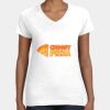 Women's Fine Jersey V-Neck Tee Thumbnail