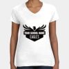Women's Fine Jersey V-Neck Tee Thumbnail