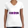 Women's Fine Jersey V-Neck Tee Thumbnail