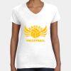 Women's Fine Jersey V-Neck Tee Thumbnail