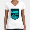 Women's Fine Jersey V-Neck Tee Thumbnail