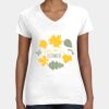 Women's Fine Jersey V-Neck Tee Thumbnail