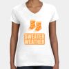 Women's Fine Jersey V-Neck Tee Thumbnail
