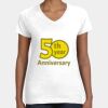 Women's Fine Jersey V-Neck Tee Thumbnail