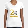Women's Fine Jersey V-Neck Tee Thumbnail