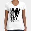 Women's Fine Jersey V-Neck Tee Thumbnail