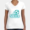 Women's Fine Jersey V-Neck Tee Thumbnail