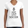 Women's Fine Jersey V-Neck Tee Thumbnail