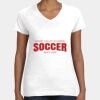Women's Fine Jersey V-Neck Tee Thumbnail