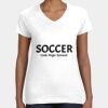 Women's Fine Jersey V-Neck Tee Thumbnail