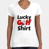 Women's Fine Jersey V-Neck Tee Thumbnail