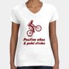 Women's Fine Jersey V-Neck Tee Thumbnail