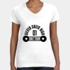 Women's Fine Jersey V-Neck Tee Thumbnail