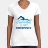 Women's Fine Jersey V-Neck Tee Thumbnail
