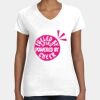 Women's Fine Jersey V-Neck Tee Thumbnail