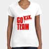 Women's Fine Jersey V-Neck Tee Thumbnail