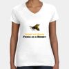 Women's Fine Jersey V-Neck Tee Thumbnail