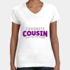 Women's Fine Jersey V-Neck Tee Thumbnail