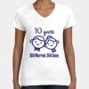 Women's Fine Jersey V-Neck Tee Thumbnail