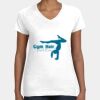 Women's Fine Jersey V-Neck Tee Thumbnail