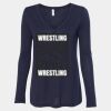 Women's Flowy Long Sleeve V-Neck Tee Thumbnail