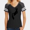 Women's Game V Neck Tee Thumbnail