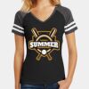 Women's Game V Neck Tee Thumbnail