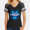 Women's Game V Neck Tee Thumbnail