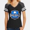 Women's Game V Neck Tee Thumbnail