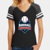 Women's Game V Neck Tee Thumbnail
