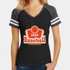 Women's Game V Neck Tee Thumbnail