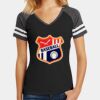 Women's Game V Neck Tee Thumbnail