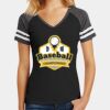 Women's Game V Neck Tee Thumbnail