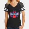 Women's Game V Neck Tee Thumbnail