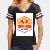 Women's Game V Neck Tee Thumbnail