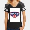 Women's Game V Neck Tee Thumbnail