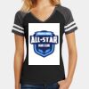 Women's Game V Neck Tee Thumbnail