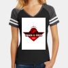 Women's Game V Neck Tee Thumbnail