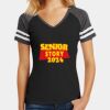 Women's Game V Neck Tee Thumbnail