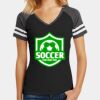 Women's Game V Neck Tee Thumbnail