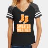 Women's Game V Neck Tee Thumbnail