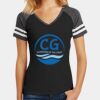 Women's Game V Neck Tee Thumbnail