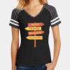 Women's Game V Neck Tee Thumbnail