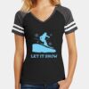 Women's Game V Neck Tee Thumbnail
