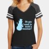 Women's Game V Neck Tee Thumbnail