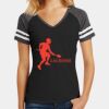 Women's Game V Neck Tee Thumbnail